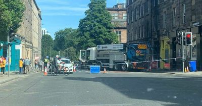 Busy Edinburgh road will be closed 'for days' after fire in fish and chip shop