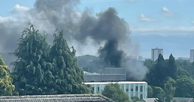 Fire crews battling blaze at electrical substation on outskirts of Glasgow