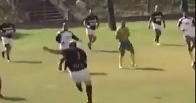 Rugby prop's amazing drop goal watched by 1 million as stunned opponents applaud him