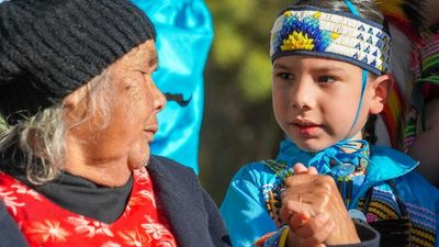 Aunty Kathleen grew up having to 'yarn in secret'. Now she's helping revive her Indigenous language