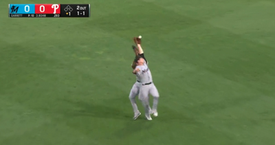 Marlins’ Joey Wendle, Bryan De La Cruz hilariously collided trying to catch a ball in outfield blunder