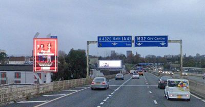 Third digital ad screen on M32 'too distracting for drivers' rule council planners