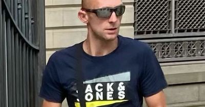 Edinburgh joiner attacked partner's ex-lover outside police station and dislocated his shoulder