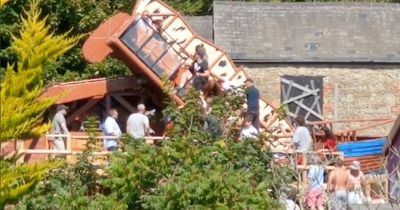 Ride at UK's oldest theme park collapses leaving two people injured in crush