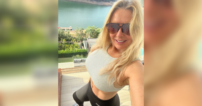 Carol Vorderman shows off toned physique at health retreat