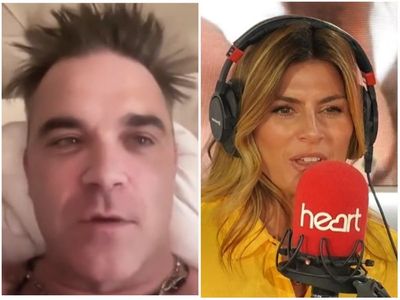 Robbie Williams confuses Heart Radio presenters with bizarre naked interview