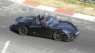 Porsche 718 Boxster Spyder RS Spied Possibly Equipped With Weissach Pack