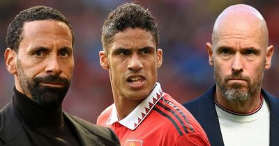 Rio Ferdinand and Erik ten Hag appear at odds over Raphael Varane after "terrible" remark