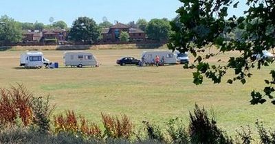 Travellers pitch up near Nottingham's Victoria Embankment for third time in 3 months