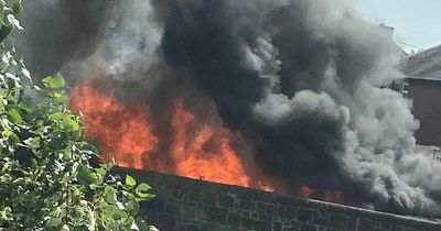 Residents watch in horror as enormous blaze takes hold at Scots primary school