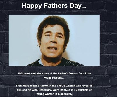 Father’s Day advert promotion picturing serial killer Fred West banned