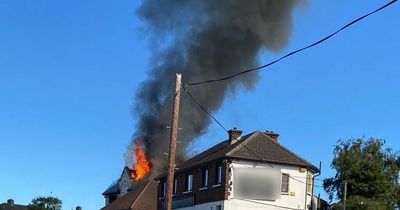 Abandoned Dublin building goes up in flames with four fire engines rushing to scene