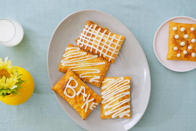 A DIY toaster strudel with jammy filling