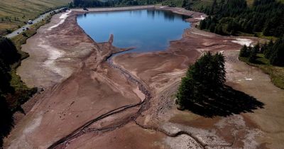 Welsh reservoirs show decreased water levels as extreme heat continues