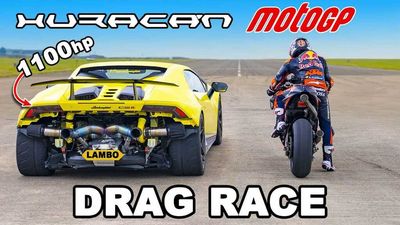 Can A MotoGP Bike Outrun A Turbo-Charged Lamborghini Huracan?