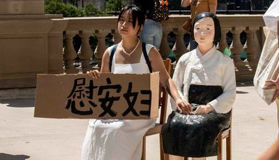 Protesters demand justice for the ‘comfort women’ of World War II on Global Action Day