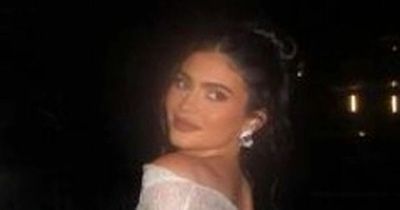 Kylie Jenner stuns in sparkly dress as she watches fireworks for her birthday