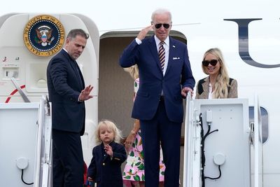 Young Beau Biden melts hearts waving next to Joe Biden as family departs for vacation on Kiawah Island