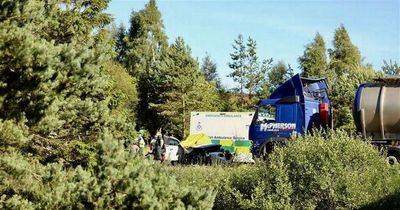 Two people dead and woman fighting for life after horror crash on A9