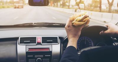 Drivers warned of £5,000 fine and licence points for eating in the car