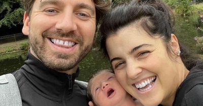 Storm Huntley jokes baby Otis is 'carbon copy' of his dad as she shows off adorable snap