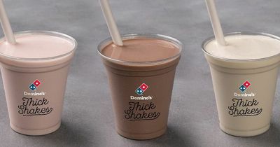 Domino's Pizza launches all new 'Thick Shakes' in three flavours ahead of the heatwave