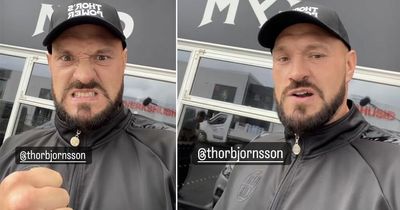 Tyson Fury claims Thor Bjornsson avoided fight with him at Iceland gym