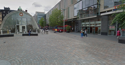 Two attacked in Glasgow St Enoch Square and nearby supermarket as police hunt man in grey tracksuit