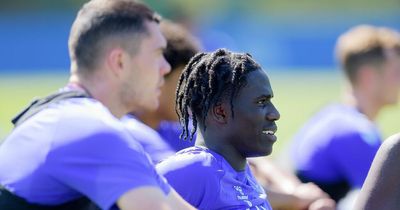 Four things spotted in Everton training as Amadou Onana joins in and Aston Villa hint dropped