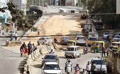 Shivananda Circle flyover may miss I-Day inauguration deadline