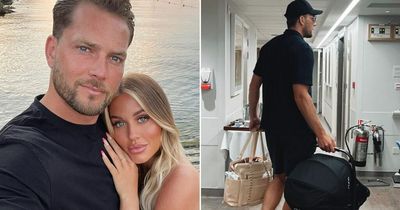 Lottie Tomlinson's boyfriend Lewis Burton carries newborn home in sweet photo