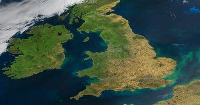 Startling satellite photograph shows UK baked by heatwave