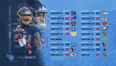 Tennessee Titans: Downloadable 2022 schedule wallpapers for mobile, desktop