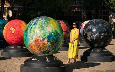 Westminster Abbey welcomes forty-two globes ahead of UK’s largest public art trail