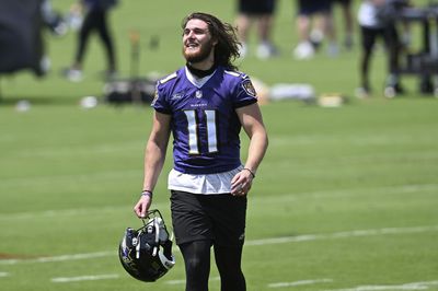 Ravens K Justin Tucker showers P Jordan Stout with praise