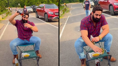 Gurugram-based vlogger booked for drink-on-road stunt in Uttarakhand