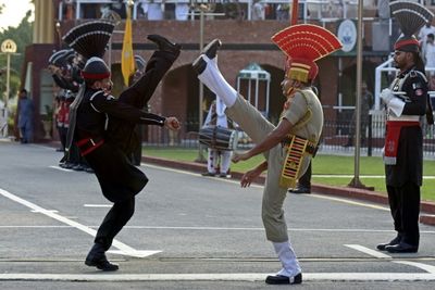 High drama at the India-Pakistan border, every sundown