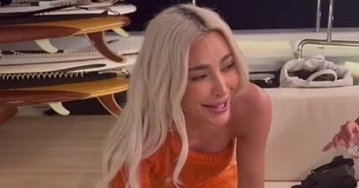 Kim Kardashian goes viral as she chokes on tequila shot at Kylie Jenner's 25th birthday