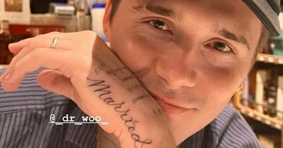 Brooklyn Beckham brands himself 'married' with new tattoo as wife Nicola sends him gushing note