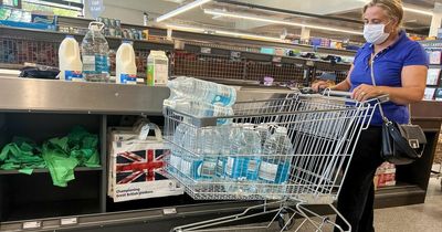 Supermarket rations bottled water as Brits panic-buy after drought declared