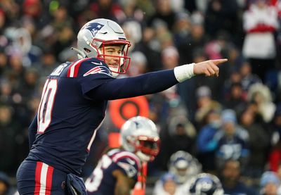 Mac Jones has a photo from the Patriots’ blowout loss to the Bills in his locker to motivate him in 2022