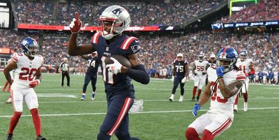 Patriots WR Tyquan Thornton has funny reaction to jersey change