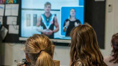 Port Adelaide Football Club adds an AUSLAN interpreter to its school education program