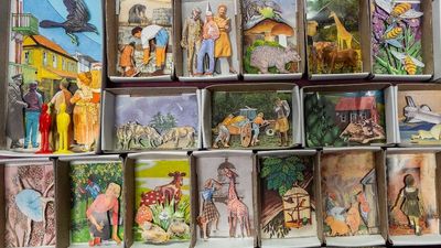 Mindful matchbox art helps Bundaberg's Marlies Oakley process floods and COVID