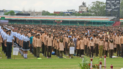 1 crore Rajasthan kids sing patriotic songs to create 'world record'