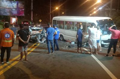 Singaporean killed, 7 hurt in Phuket car-bus crash