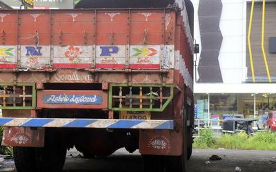 Three held for damaging a Kerala bound truck