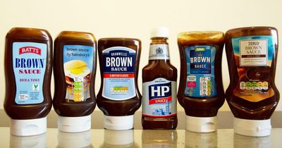 HP brown sauce compared to Tesco, Asda, Sainsbury's, Aldi and Lidl own brands