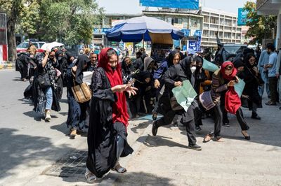 Taliban violently disperse rare women's protest in Kabul