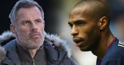 Jamie Carragher hits out over Thierry Henry's position in all-time Premier League XI